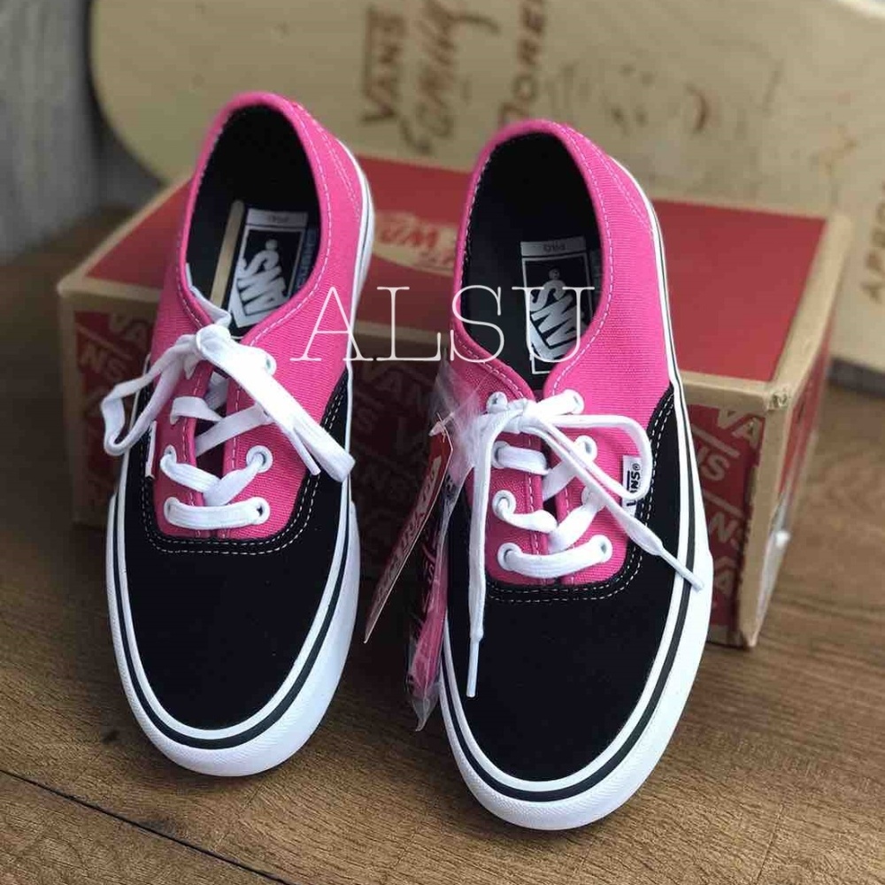 NWT VANS Authentic Pro Black Magenta W AUTHENTIC - Picture 5 of 8